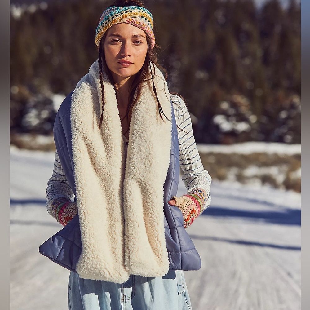 New Free People x FP Movement Downhill Puffer Scarf
